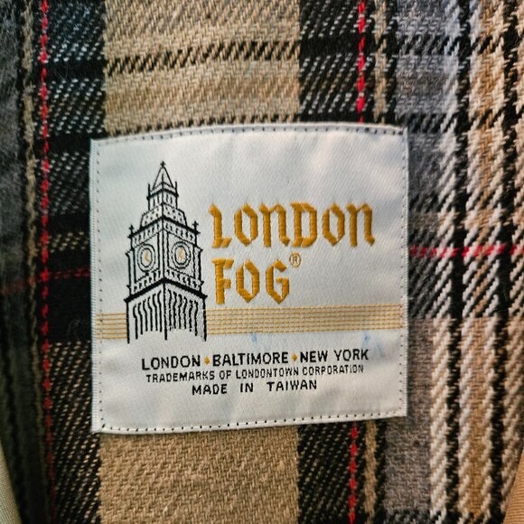 Women's London Fog Raincoat - Trench Style - Size 18 Regular - Picture 11 of 13